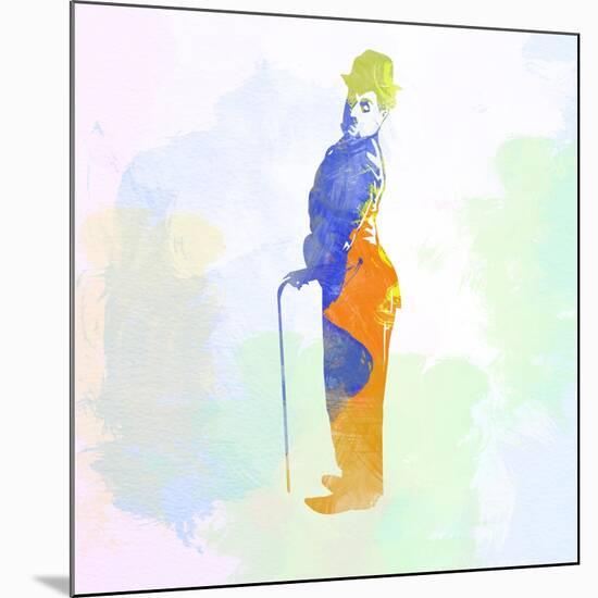 Legendary Chaplin Watercolor-Olivia Morgan-Mounted Art Print