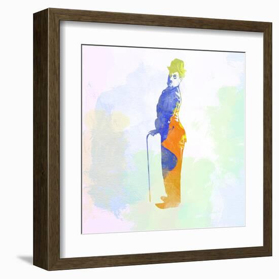 Legendary Chaplin Watercolor-Olivia Morgan-Framed Art Print