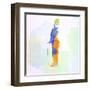 Legendary Chaplin Watercolor-Olivia Morgan-Framed Art Print