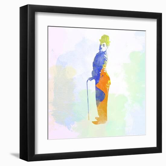 Legendary Chaplin Watercolor-Olivia Morgan-Framed Art Print