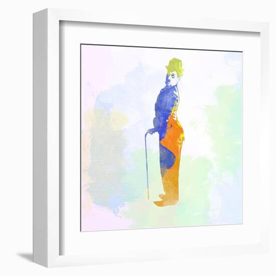 Legendary Chaplin Watercolor-Olivia Morgan-Framed Art Print