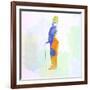 Legendary Chaplin Watercolor-Olivia Morgan-Framed Premium Giclee Print