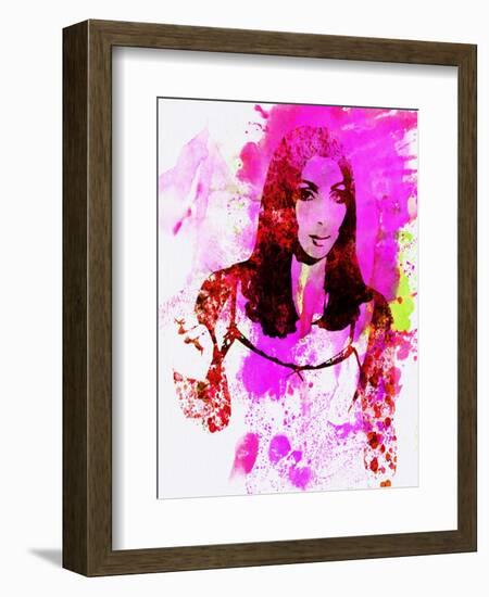 Legendary Cher Watercolor-Olivia Morgan-Framed Art Print