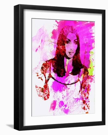 Legendary Cher Watercolor-Olivia Morgan-Framed Art Print