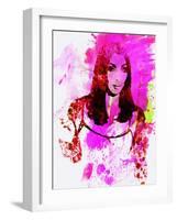 Legendary Cher Watercolor-Olivia Morgan-Framed Art Print