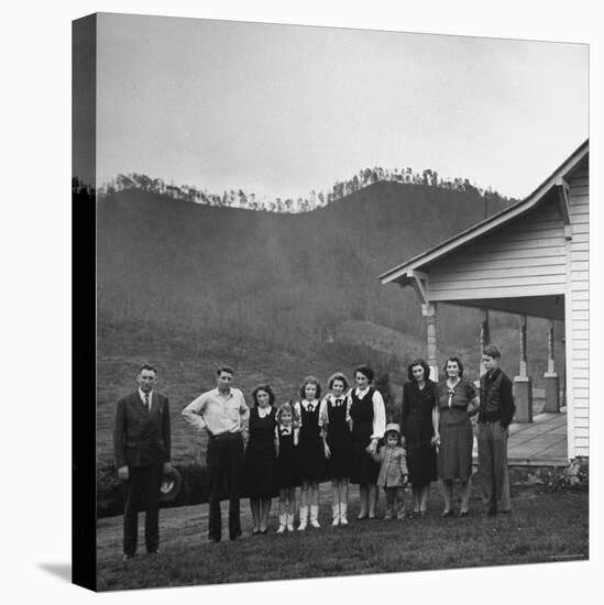 Legendary Country Western Music Carter Family: A.P. and Ezra with Family-Eric Schaal-Stretched Canvas