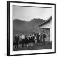 Legendary Country Western Music Carter Family: A.P. and Ezra with Family-Eric Schaal-Framed Premium Photographic Print