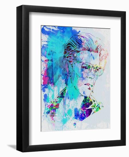 Legendary David Bowie Watercolor-Olivia Morgan-Framed Art Print