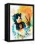 Legendary Edward Scissorhands Watercolor-Olivia Morgan-Framed Stretched Canvas