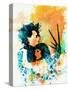 Legendary Edward Scissorhands Watercolor-Olivia Morgan-Stretched Canvas