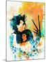 Legendary Edward Scissorhands Watercolor-Olivia Morgan-Mounted Art Print