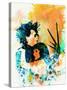 Legendary Edward Scissorhands Watercolor-Olivia Morgan-Stretched Canvas