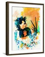 Legendary Edward Scissorhands Watercolor-Olivia Morgan-Framed Art Print