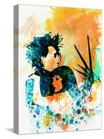 Legendary Edward Scissorhands Watercolor-Olivia Morgan-Stretched Canvas