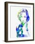 Legendary Elizabeth Taylor Watercolor-Olivia Morgan-Framed Art Print