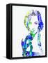 Legendary Elizabeth Taylor Watercolor-Olivia Morgan-Framed Stretched Canvas