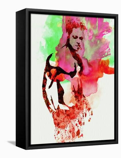 Legendary Fight Club Watercolor-Olivia Morgan-Framed Stretched Canvas