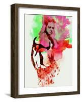 Legendary Fight Club Watercolor-Olivia Morgan-Framed Art Print