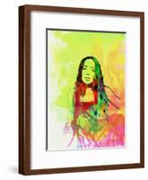 Legendary Fiona Apple Watercolor-Olivia Morgan-Framed Art Print