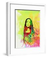 Legendary Fiona Apple Watercolor-Olivia Morgan-Framed Art Print