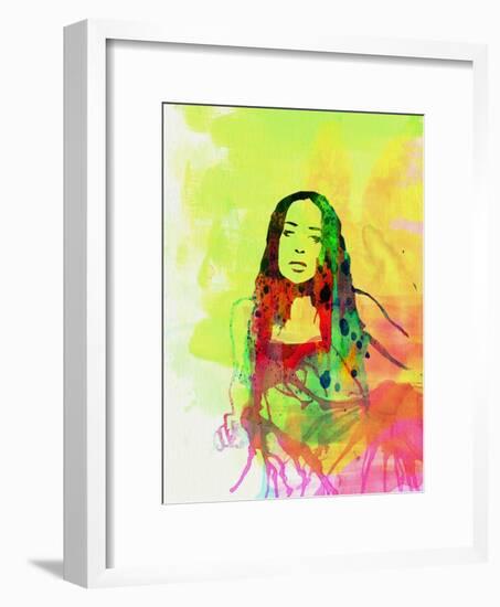 Legendary Fiona Apple Watercolor-Olivia Morgan-Framed Art Print