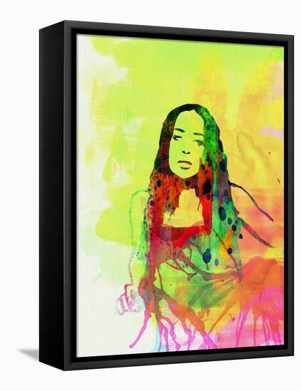 Legendary Fiona Apple Watercolor-Olivia Morgan-Framed Stretched Canvas