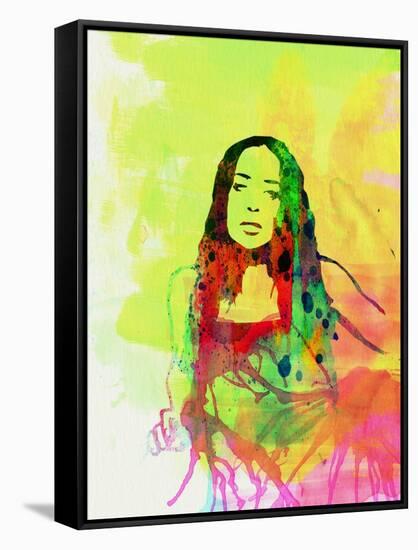 Legendary Fiona Apple Watercolor-Olivia Morgan-Framed Stretched Canvas