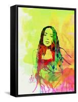 Legendary Fiona Apple Watercolor-Olivia Morgan-Framed Stretched Canvas