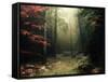 Legendary Forest in Brittany-Philippe Manguin-Framed Stretched Canvas