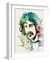 Legendary Frank Zappa Watercolor-Olivia Morgan-Framed Art Print