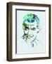 Legendary Gary Grant Watercolor-Olivia Morgan-Framed Art Print