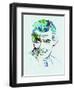 Legendary Gary Grant Watercolor-Olivia Morgan-Framed Art Print