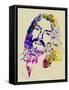 Legendary George Harrison Watercolor II-Olivia Morgan-Framed Stretched Canvas