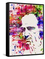 Legendary Godfather Watercolor-Olivia Morgan-Framed Stretched Canvas