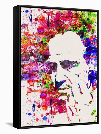 Legendary Godfather Watercolor-Olivia Morgan-Framed Stretched Canvas