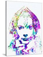 Legendary Greta Garbo Watercolor-Olivia Morgan-Stretched Canvas