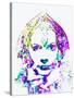 Legendary Greta Garbo Watercolor-Olivia Morgan-Stretched Canvas