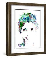 Legendary Halle Berry Watercolor-Olivia Morgan-Framed Art Print