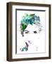 Legendary Halle Berry Watercolor-Olivia Morgan-Framed Art Print