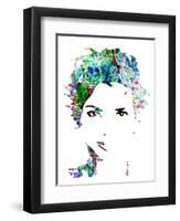 Legendary Halle Berry Watercolor-Olivia Morgan-Framed Art Print