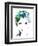 Legendary Halle Berry Watercolor-Olivia Morgan-Framed Art Print