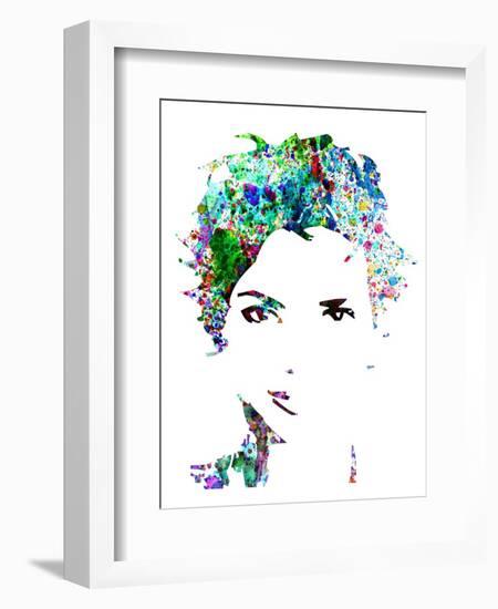 Legendary Halle Berry Watercolor-Olivia Morgan-Framed Art Print