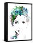 Legendary Halle Berry Watercolor-Olivia Morgan-Framed Stretched Canvas