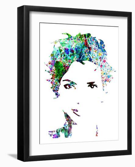 Legendary Halle Berry Watercolor-Olivia Morgan-Framed Art Print