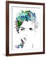 Legendary Halle Berry Watercolor-Olivia Morgan-Framed Art Print