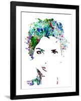 Legendary Halle Berry Watercolor-Olivia Morgan-Framed Art Print