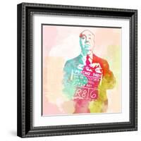 Legendary Hitchcock Watercolor-Olivia Morgan-Framed Art Print