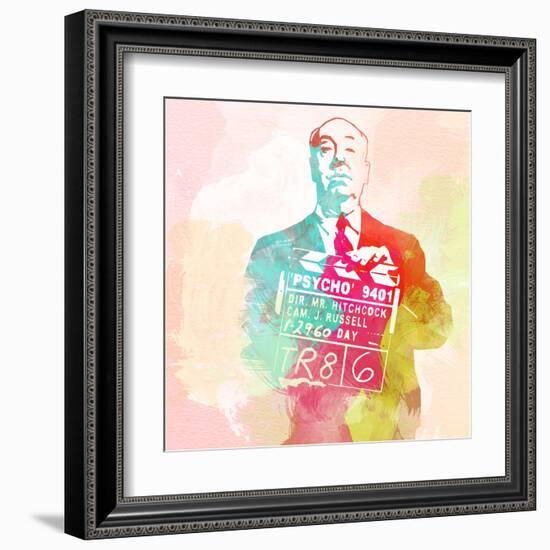 Legendary Hitchcock Watercolor-Olivia Morgan-Framed Art Print