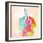 Legendary Hitchcock Watercolor-Olivia Morgan-Framed Art Print