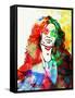 Legendary Howard Stern Watercolor I-Olivia Morgan-Framed Stretched Canvas